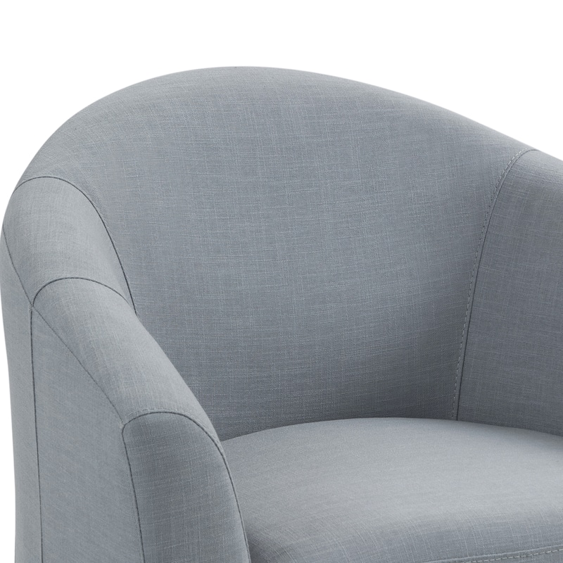 Modern Upholstered Swivel Barrel Chair Living Room Accent Chair