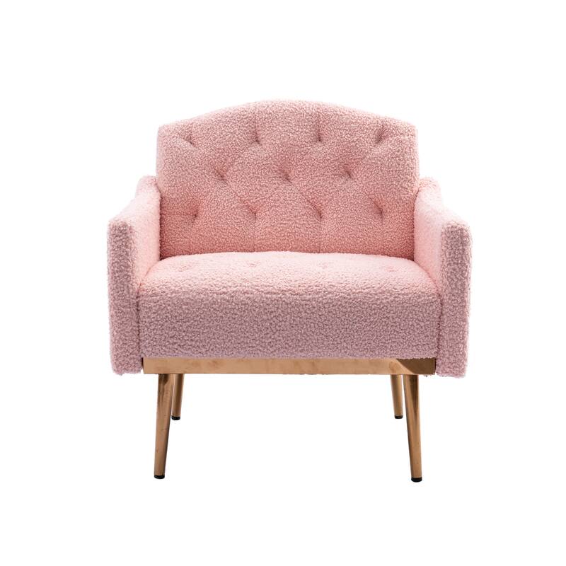 Tufted Decorative Fabric Armchair