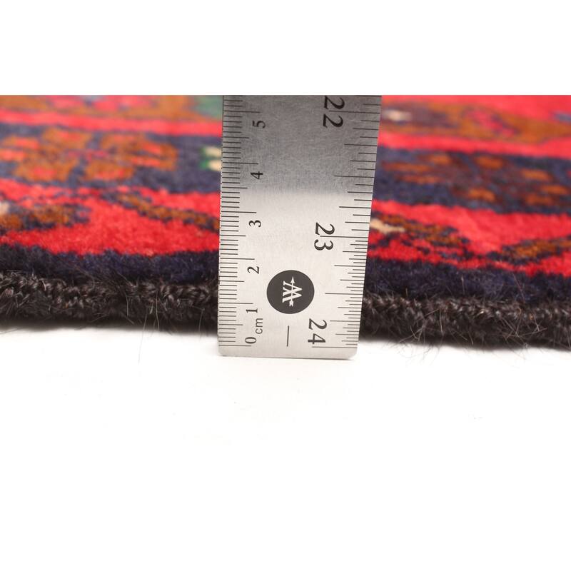 ECARPETGALLERY Hand-knotted Teimani Red Wool Rug - 3'5 x 5'11