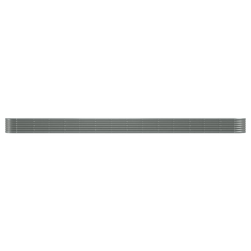 vidaXL Raised Garden Bed Raised Flower Bed Galvanized Steel Outdoor Planter