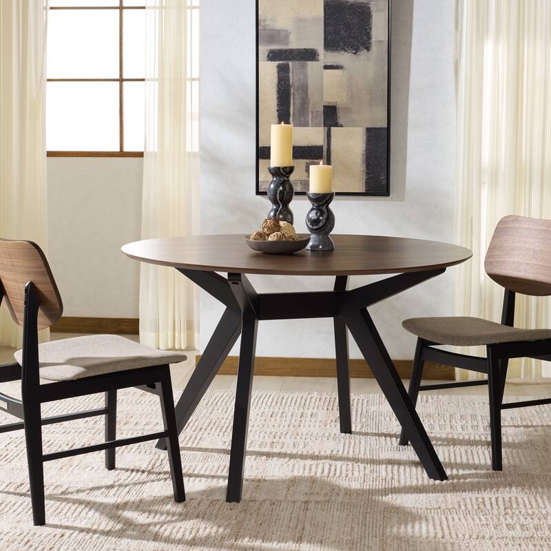 SAFAVIEH Couture Rhonda Round Wood Dining Table - 47"W x 47"D x 30"H