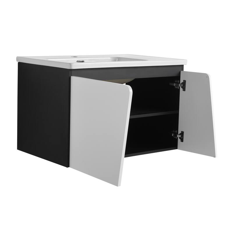 Topcraft Wall-Mounted Bathroom Vanity With Sink