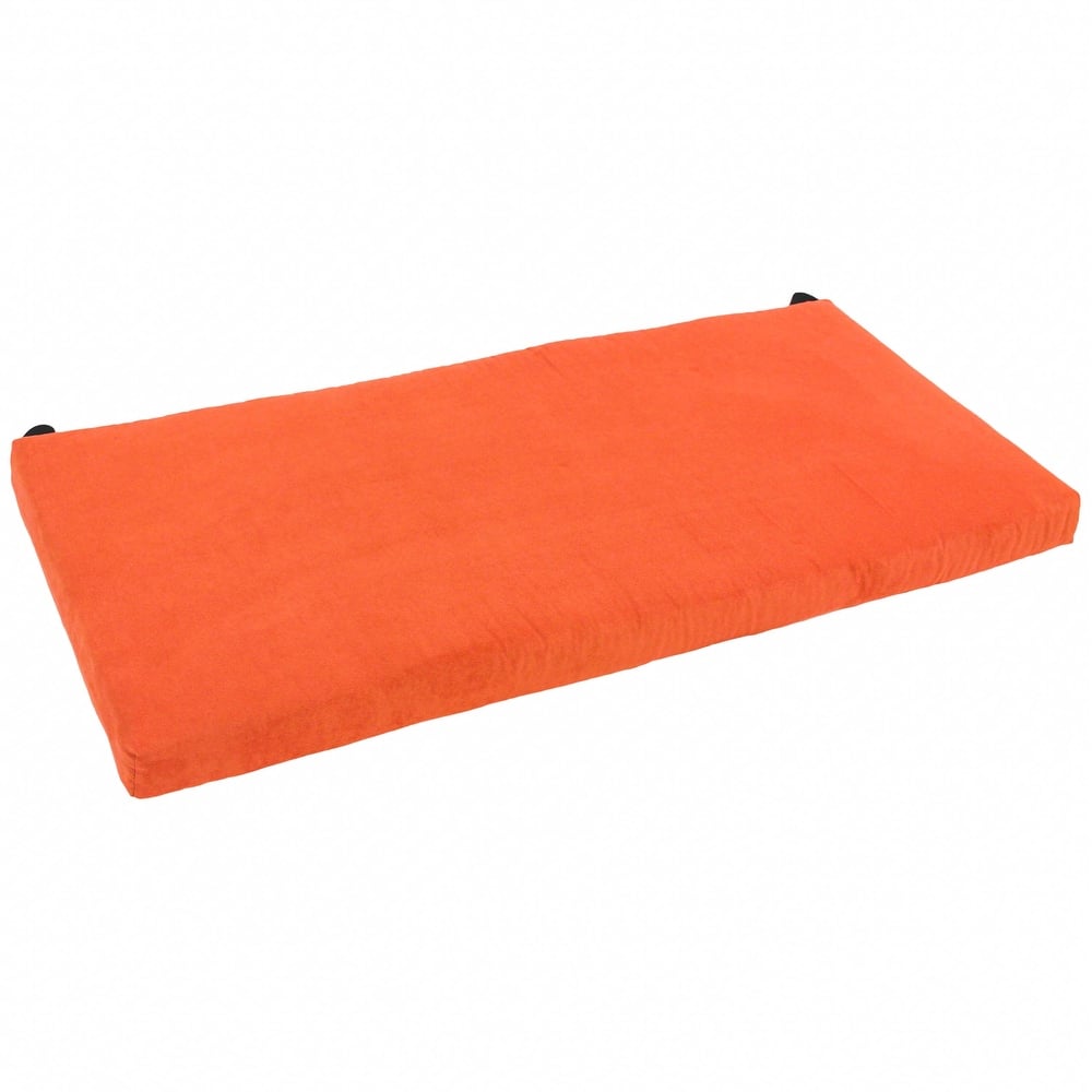Microsuede Indoor Bench/Loveseat Cushion (40-, 42-, or 45-inches wide)