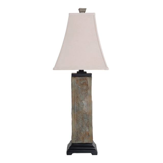 Landon Natural Slate Slate Table Lamp