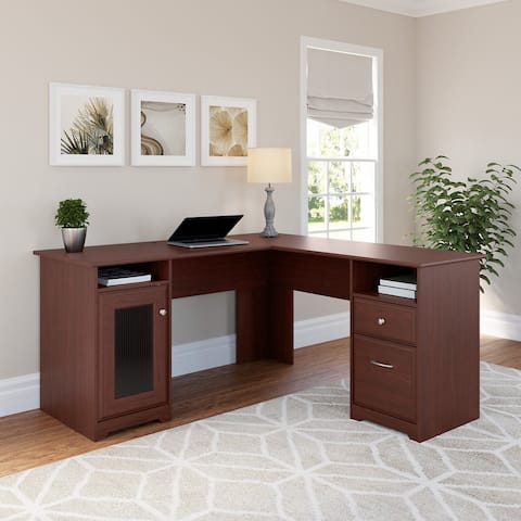 Cabot 60W L Shaped Computer Desk by Bush Furniture