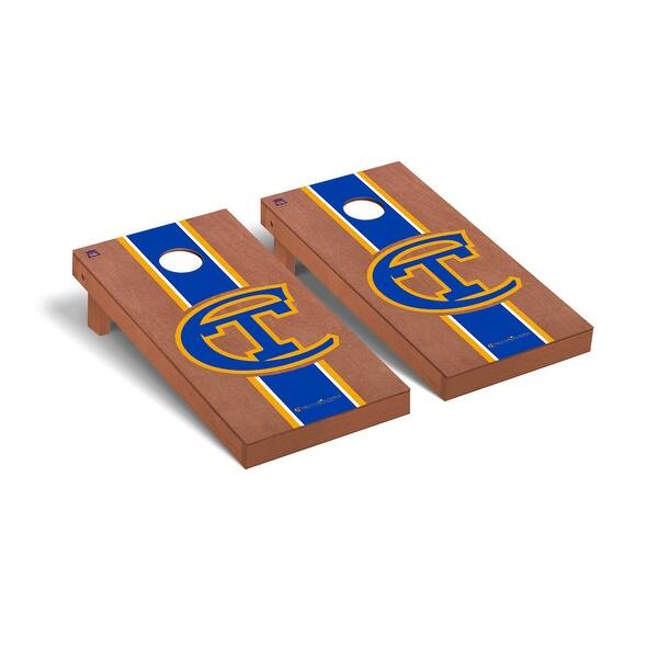 slide 2 of 5, New York City Technology Yellow Jackets Rosewood Cornhole Board Set