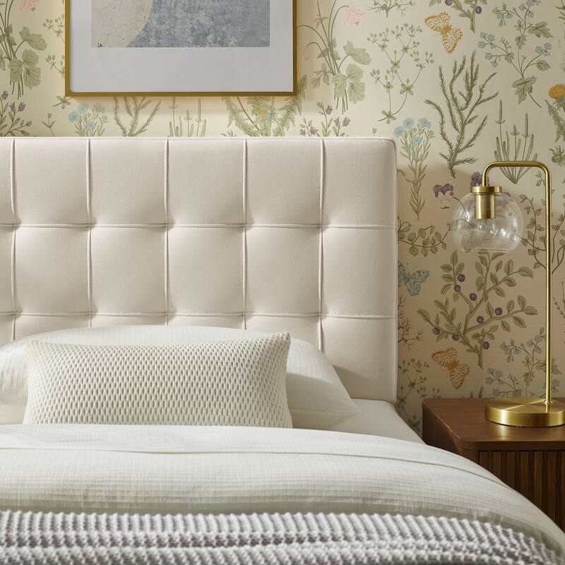 Lily Biscuit Tufted Performance Velvet Headboard