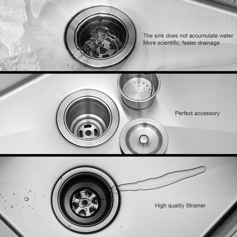 15 Inch Undermount Kitchen Sink 16 Gauge 9 Inch Deep Single Bowl Kitchen Sink Basin - Brushed Nickel