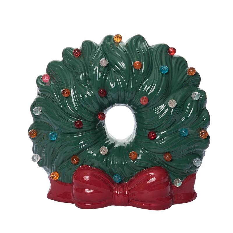 Transpac 10.5 in. Holiday Wreath