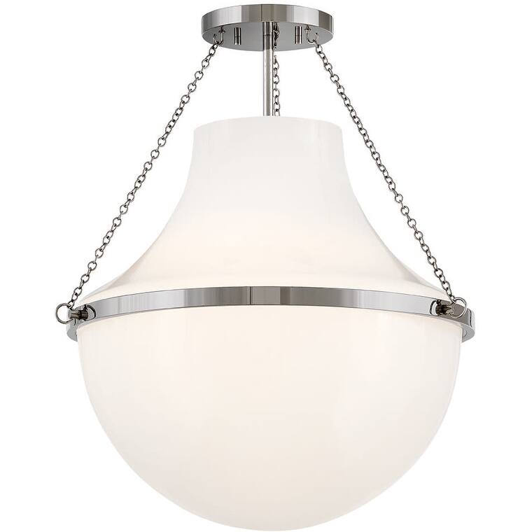 Hinkley Lighting 46893 Collins 20" Wide Semi-Flush Urn Ceiling Fixture - Polished Nickel