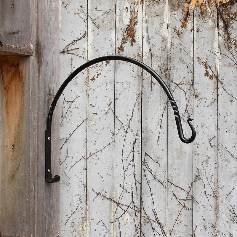Achla Designs Set of 2 Small Arc Wall Brackets, , Black Powder Coat Finish