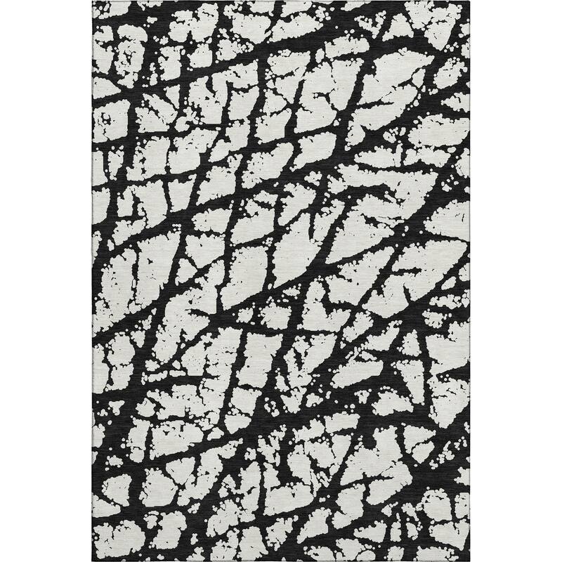 Premium Washable Super Soft Modern Crackle Mayfield Rug