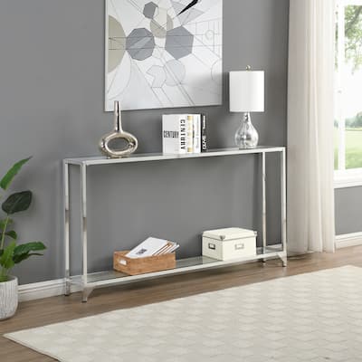 Carolina Living Graydon Slim Console - Chrome
