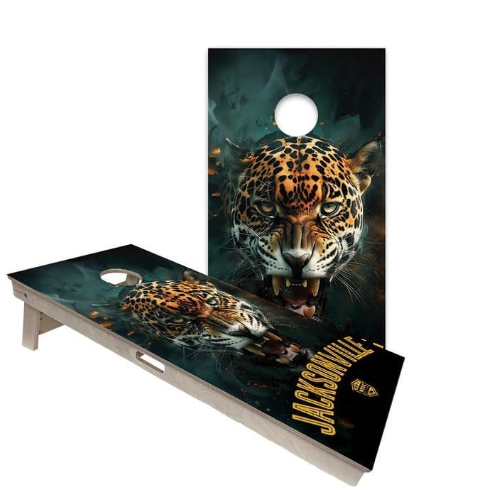 Jacksonville Jaguars Regulation 2x4 Cornhole Board Set