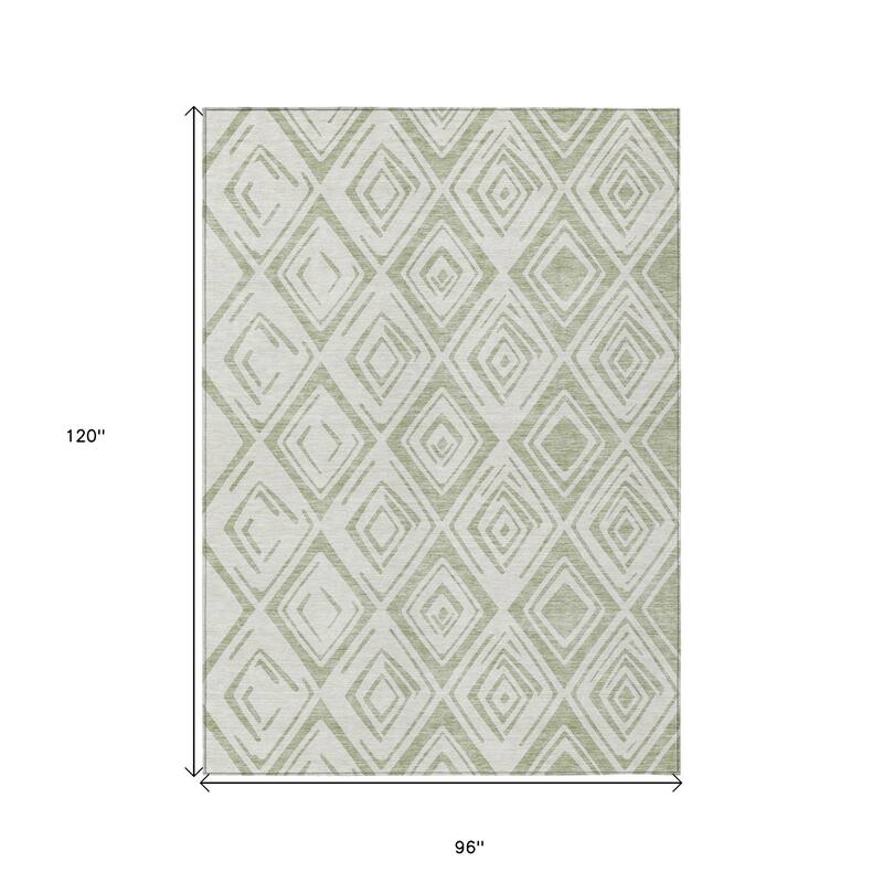 HomeRoots Geometric Transitional Rectangle Outdoor Rug