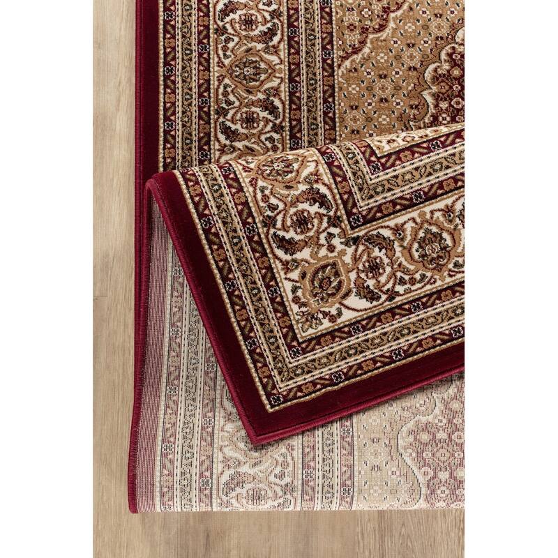 Red 2 ft. x 3 ft. Luxury Area Rug, 0.43 Pile Height – Sophisticated Warmth for Any Room - 6' x 7'