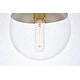 preview thumbnail 10 of 9, Elian 1-Light Plug in Pendant with frosted white shade - 8" Diameter