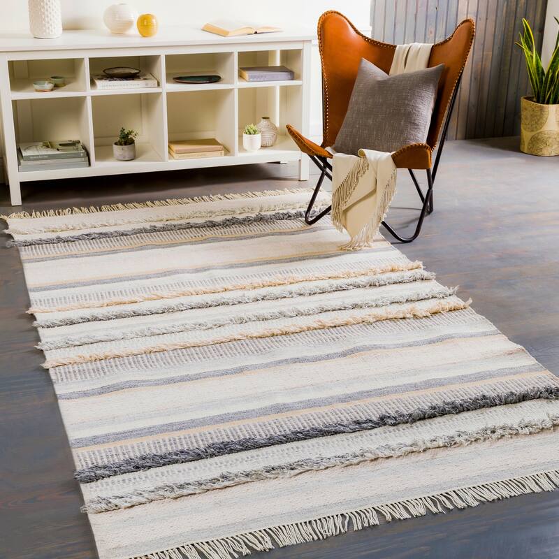 Artistic Weavers Mica Indoor/ Outdoor Bohemian Textured Area Rug - 2'6" x 8' Runner - Grey/Beige