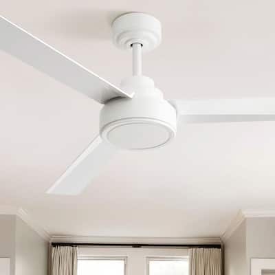 Cusp Barn 52-inch Modern Farmhouse Ceiling Fan Without Light, 6-Speed Reversible 3 ABS Blades Ceiling Fan With Remote
