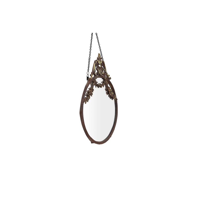 Framed Wall Mirror with Decorative Chain