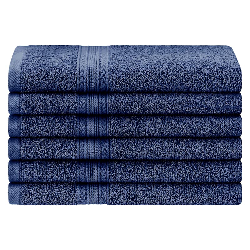Eco-Friendly Sustainable Cotton Hand Towel by Superior (Set of 6)