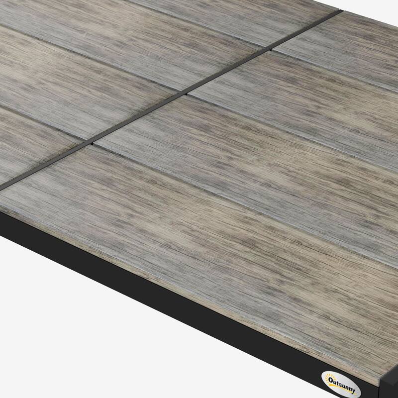 Outsunny Outdoor Dining Table For 6 People