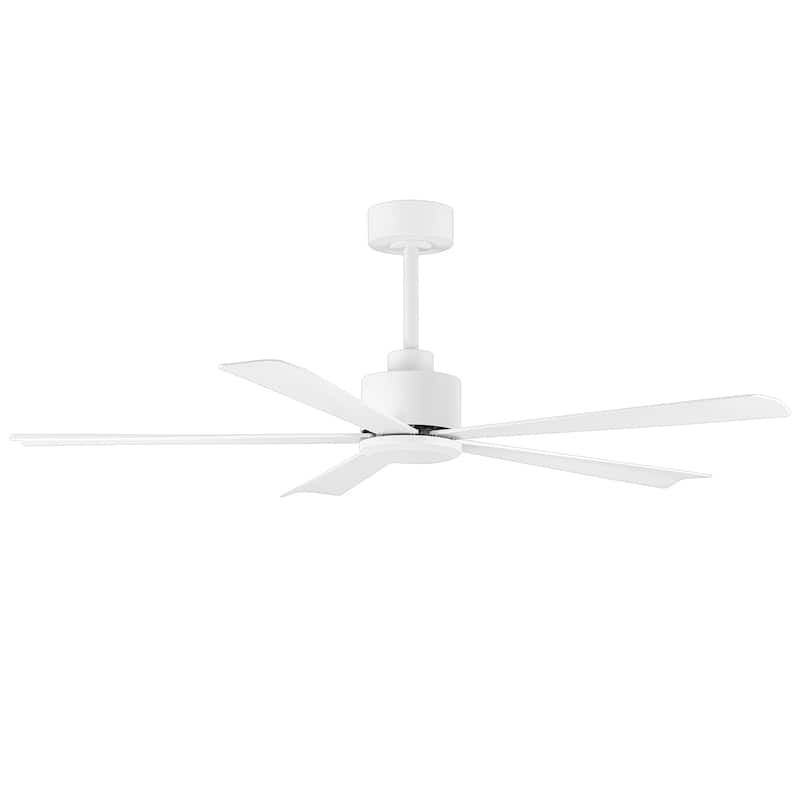 52-Inch Black/White Ceiling Fan with Remote Without Light(5-Blade)