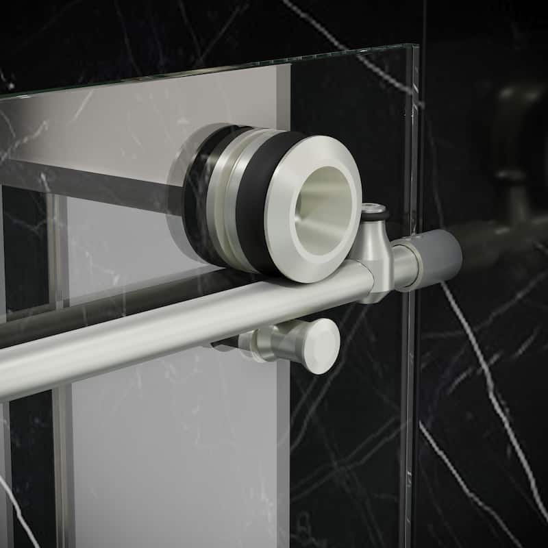 Seawin Hugo 44 - 48 x 78 inches Frameless Shower Door 3/8 in. (10 mm) Clear Tempered Glass with NanoShield Coating