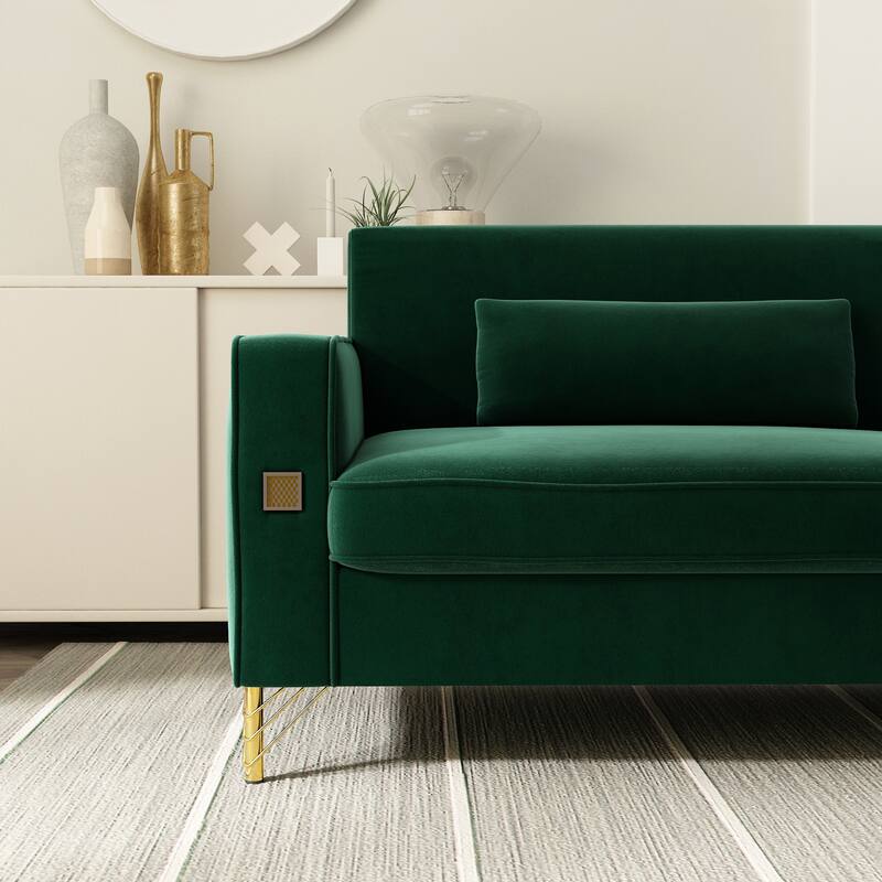 Velvet Loveseats, Comfortable Sofa for Living Room