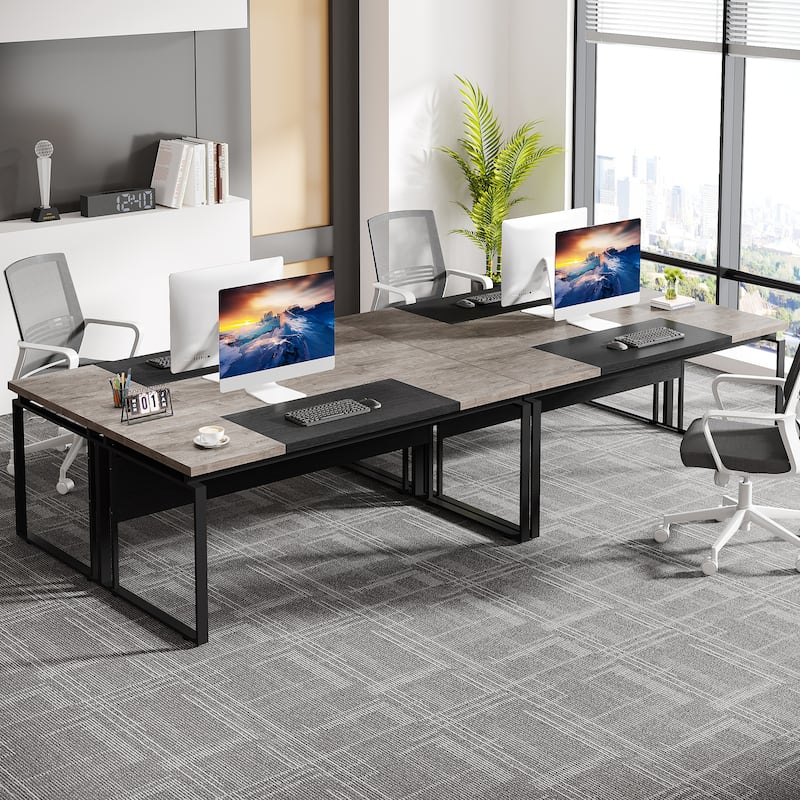 63 Inch Computer Desk Home Office Desk for Workstation (Only Table) - Black