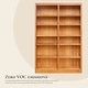 preview thumbnail 15 of 15, Concepts in Wood Double Wide Wood Bookcase, 12 Shelf, 84 inch Tall