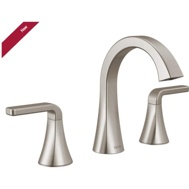 Delta 3562LF-MPU Lineax 1.2 GPM Widespread Bathroom Faucet with Push