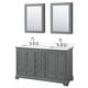 Option Dark Gray / White Quartz Top / Polished Chrome