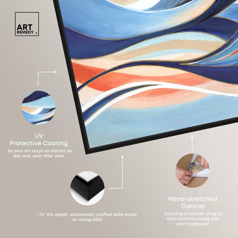 Glowing Blue I Canvas by Art Remedy