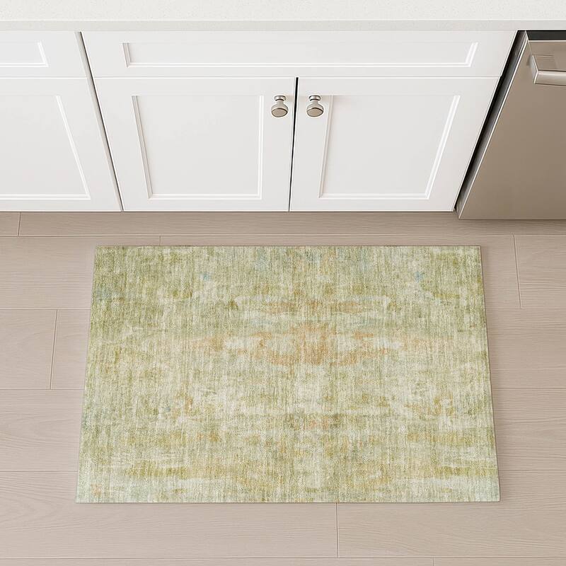 Machine Washable Indoor/ Outdoor Muted Ombre Chantille Rug