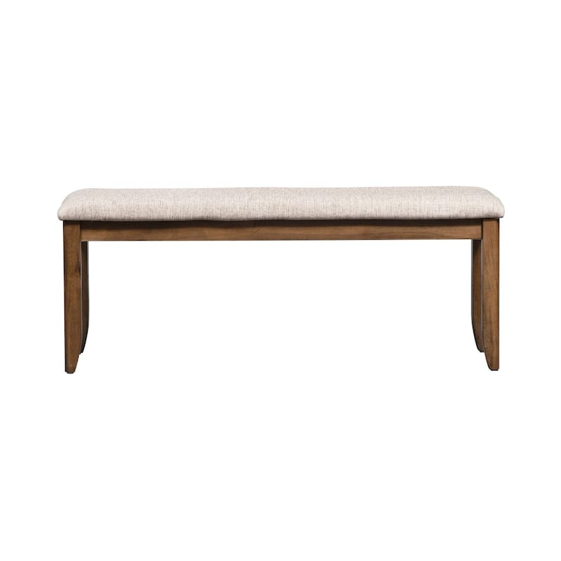Santa Rosa Antique Honey Upholstered Dining Bench