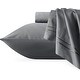preview thumbnail 1 of 52, CHUN YI Cotton Tencel Bedding Set Fitted Sheet Flat Sheet Pillowcases Grey - California King
