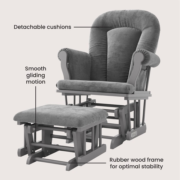 Forever Eclectic Cozy Glider Rocker and Ottoman Bed Bath Beyond 28593931