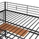 preview thumbnail 10 of 8, Full Size Metal Loft Bed with Built-in Desk and Grid, Black