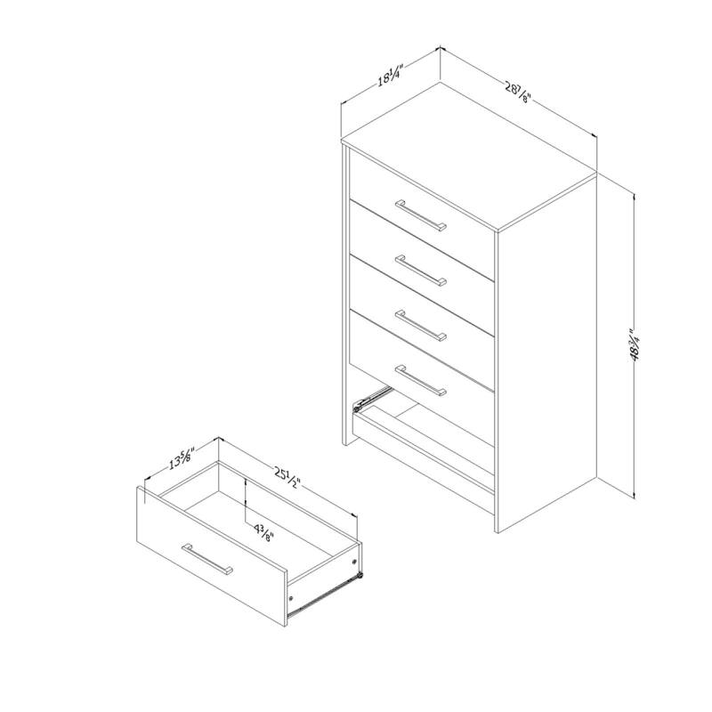 South Shore Londen 5-Drawer Chest