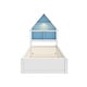 preview thumbnail 7 of 32, House Platform Bed with Led Light Bookcase Headboard and Trundle