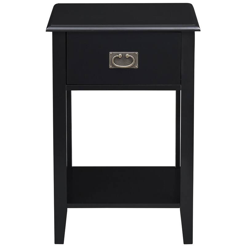 Javlergo Wooden Nightstand Bedside, Set of 2, Small End Tables with Drawer for Bedroom, Living Room, Office Room