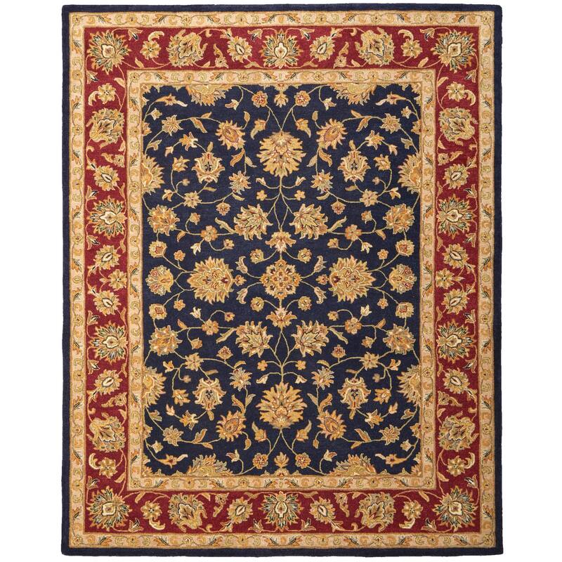 Grand Bazaar Oleg Hand Tufted Oriental Traditional Area Rug - 8' x 10' - Blue/Red/Gold