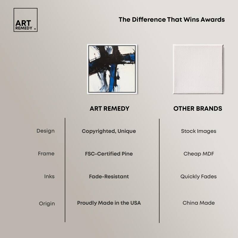 Blue Streak I Canvas by Art Remedy