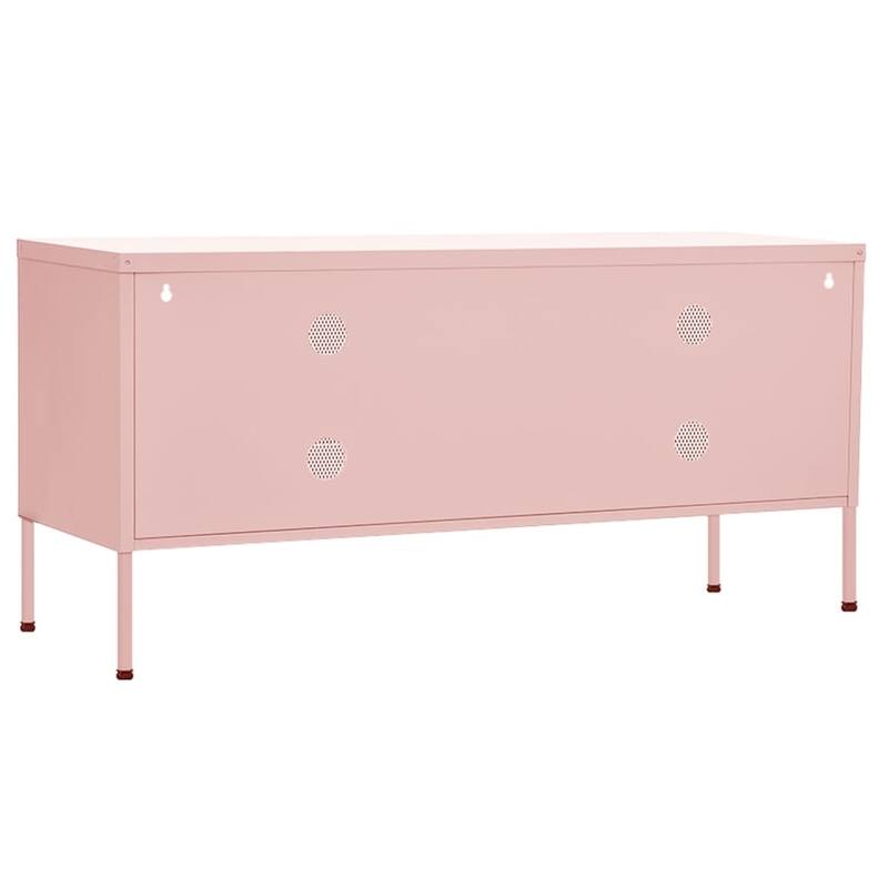 vidaXL TV Stand TV Unit Sideboard Home TV Console Media Unit Cupboard Steel - 41.3" x 13.8" x 19.7"