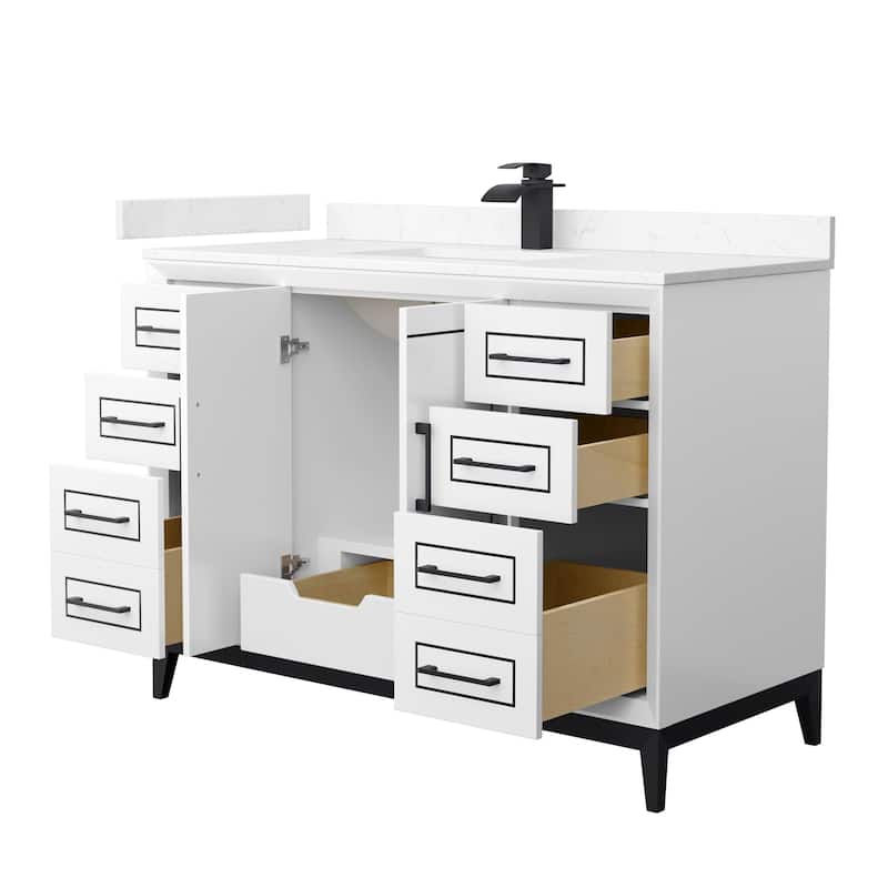 Wyndham Collection WCH515148S-VCA-UNSMXX Marlena 48" Free Standing