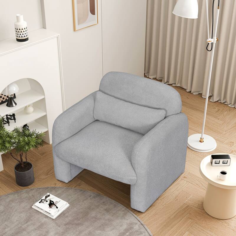 Armchair, Accent Chair for Living Room, Bedroom, Study - Grey