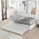 preview thumbnail 13 of 27, Multifunctional Extending Daybed with Trundle, Twin to King Wood Sofa Bed with Headboard for Small Spaces, No Box Spring Needed