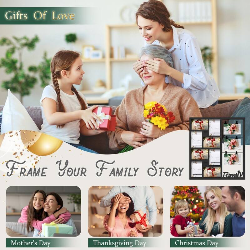 11 Opening Multi Compartment Display Photo Frame
