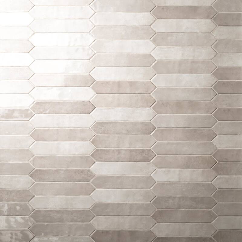 Ackland AKNPTHOK2.5X13G-CA Hoku - 3" x 13" Ceramic Geometric Wall Tile